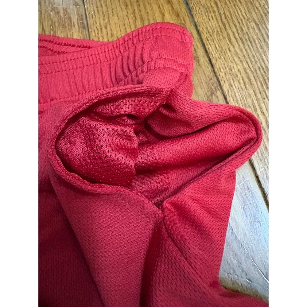 All in Motion Boys Red Mesh Athletic Shorts Size M 8 Drawstring Pockets